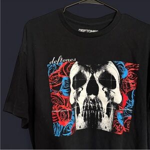 Black Deftones Graphic T-Shirt